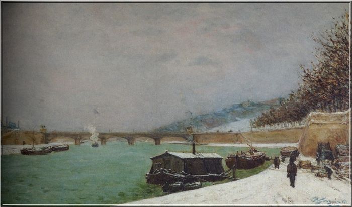 Gauguin La  Seine au pont d'Iena