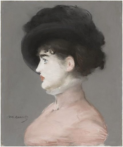 E.Manet Lafemme auchapeaunoir