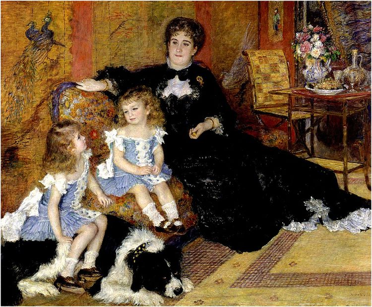 A.Renoir, Mme G.Charpentier est ses enfants